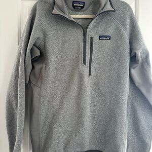 Patagonia Men's Zip-Up Gray Sweater